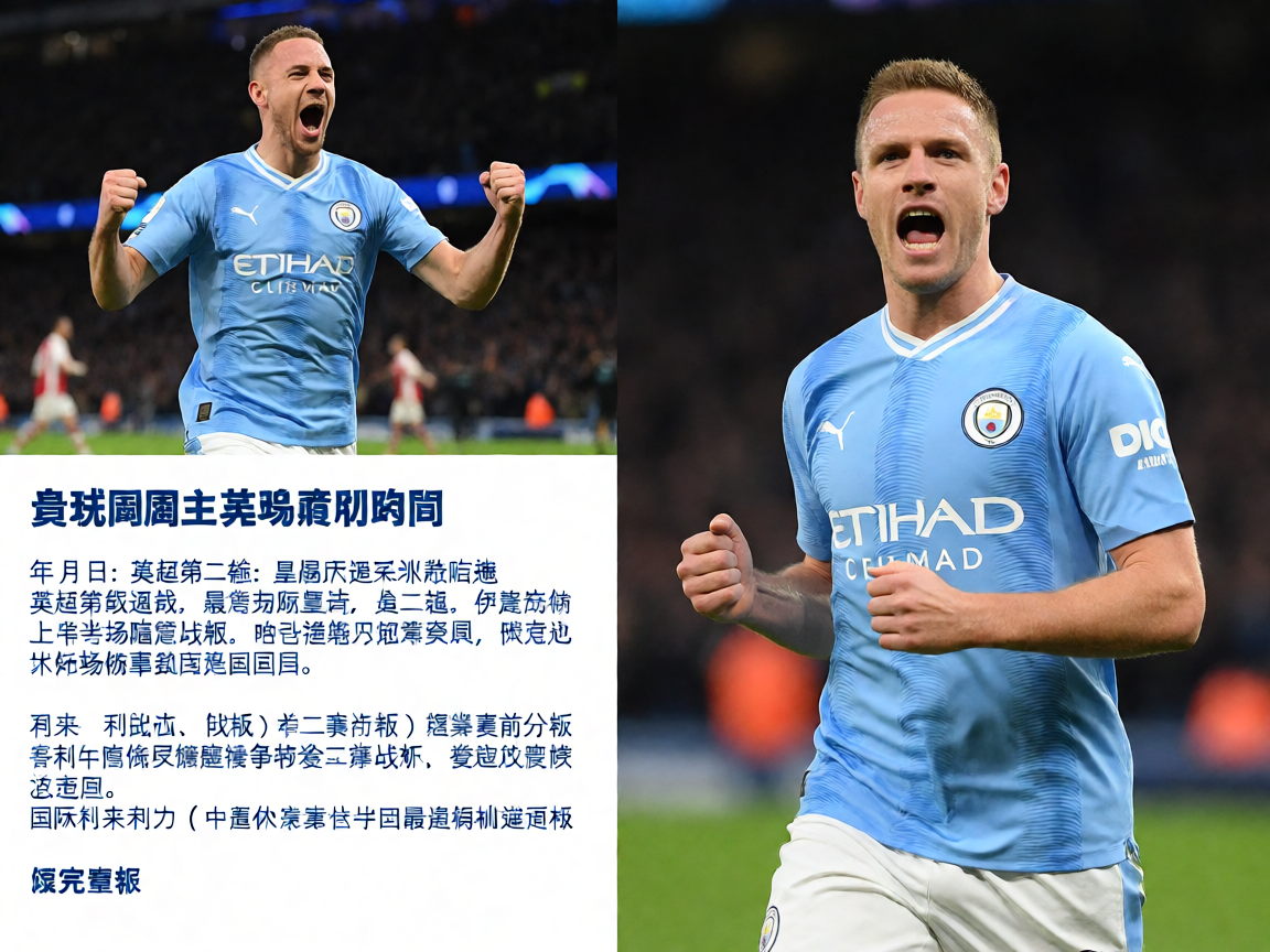 英超曼城主场胜利庆祝瞬间